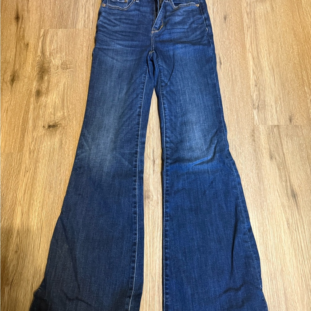 American Eagle Outfitters Deep Indigo Flare Jeans